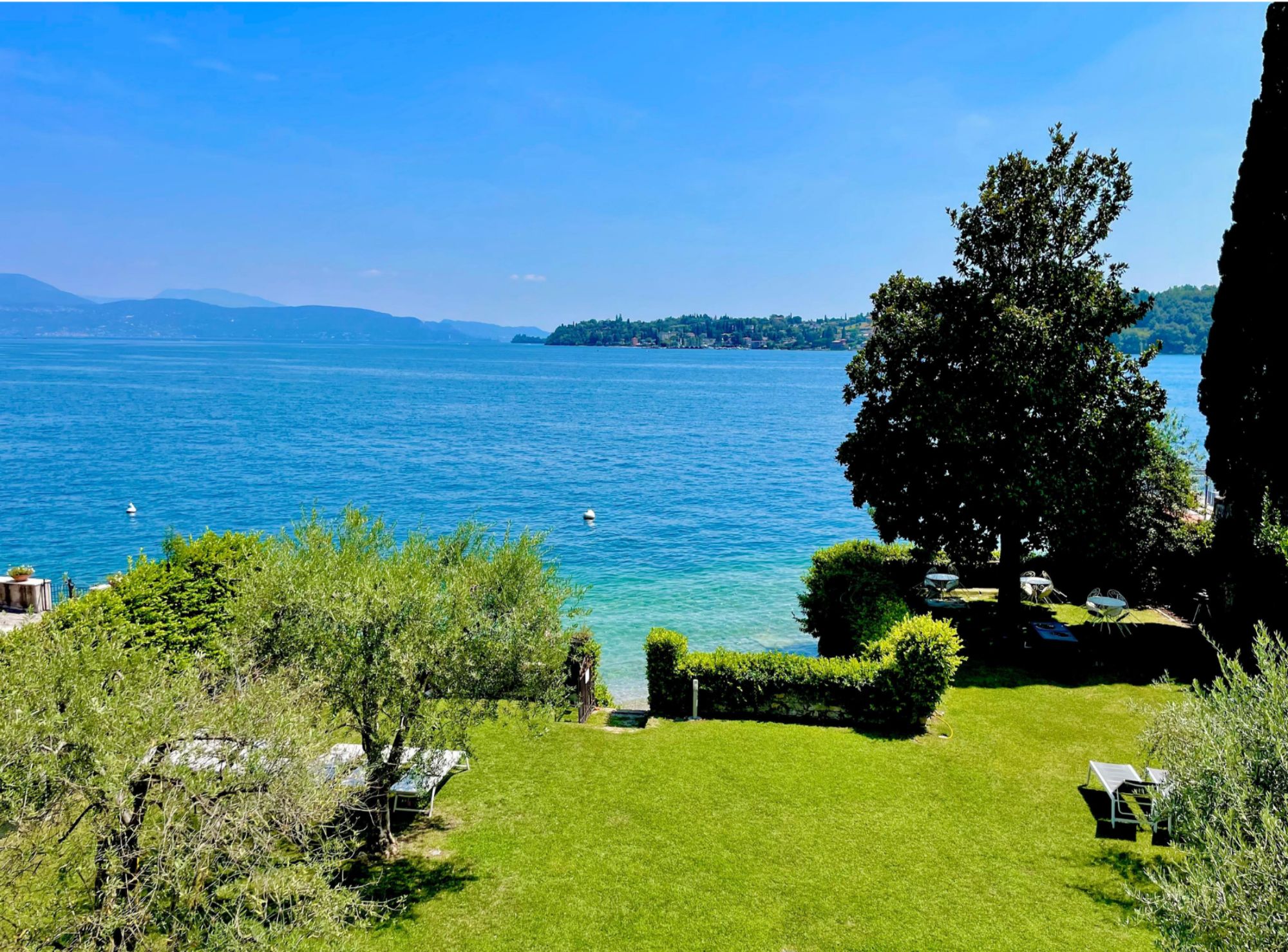 Lake Garda panorama background